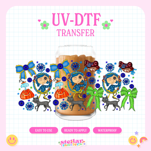 BUTTON DOLL COQUETTE- 16 OZ UV DTF