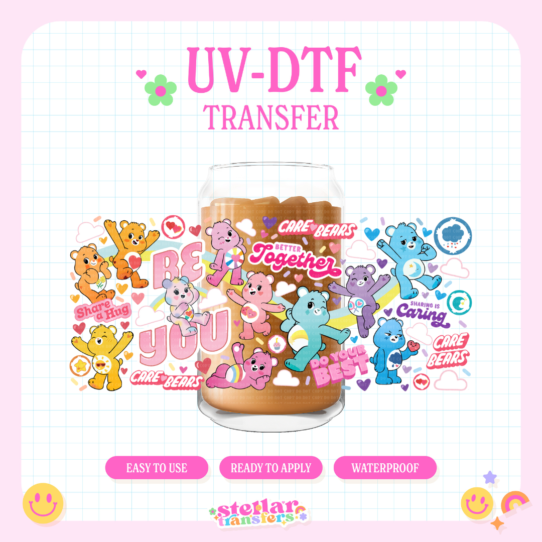 FRIENDSHIP BEARS - 16 OZ UV DTF