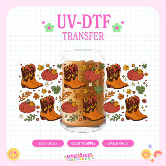 FALL BOOTS - 16 OZ UV DTF