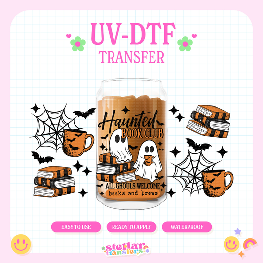 HAUNTED BOOK CLUB - 16 OZ UV DTF