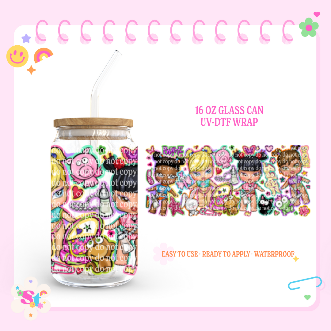 BABY Y2K DOLLS EXCLUSIVE - 16 OZ UV DTF WRAP