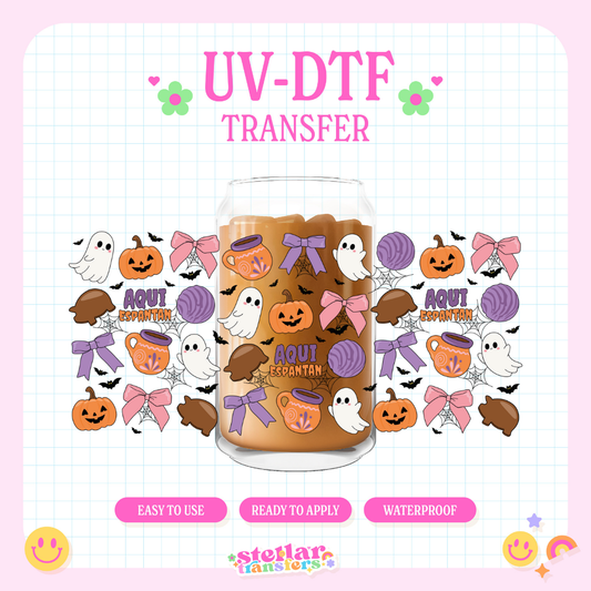 AQUI ESPANTAN - 16 OZ UV DTF
