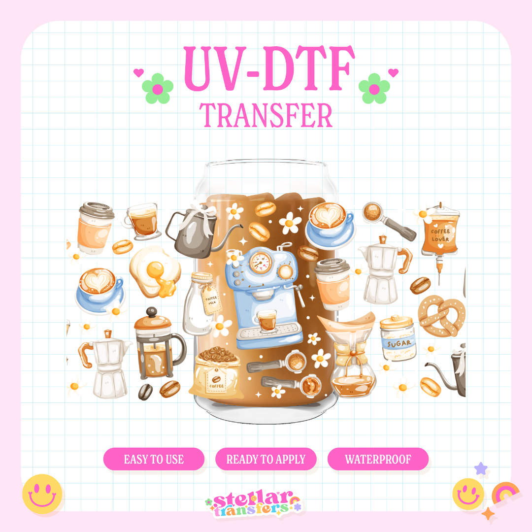 LOVER OF COFFEE - 16 OZ UV DTF