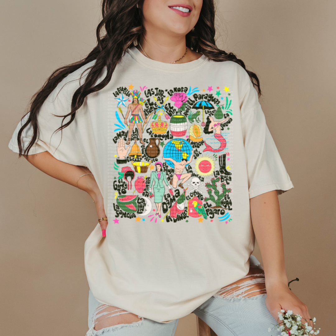 LOTERIA + FREE POCKET - CLEAR FILM SCREEN PRINT