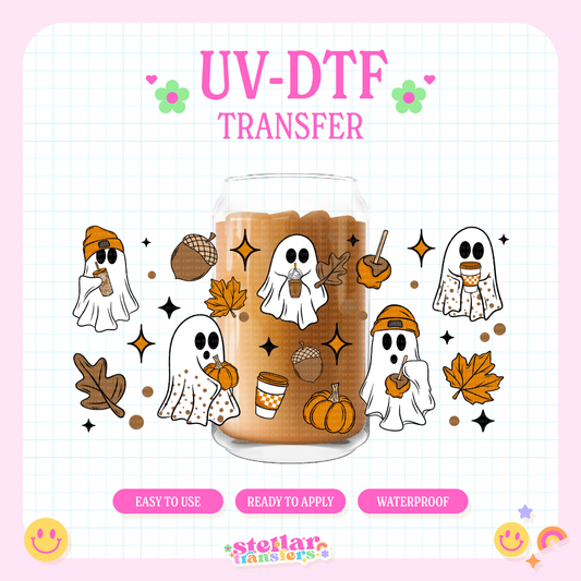 FALL GHOSTS - 16 OZ UV DTF