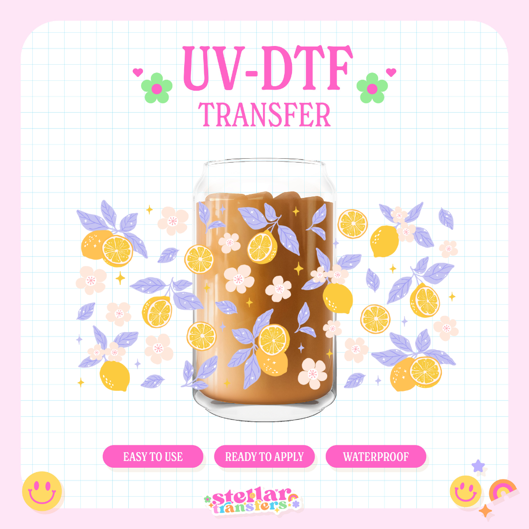 PRETTY LEMONS - 16 OZ UV DTF