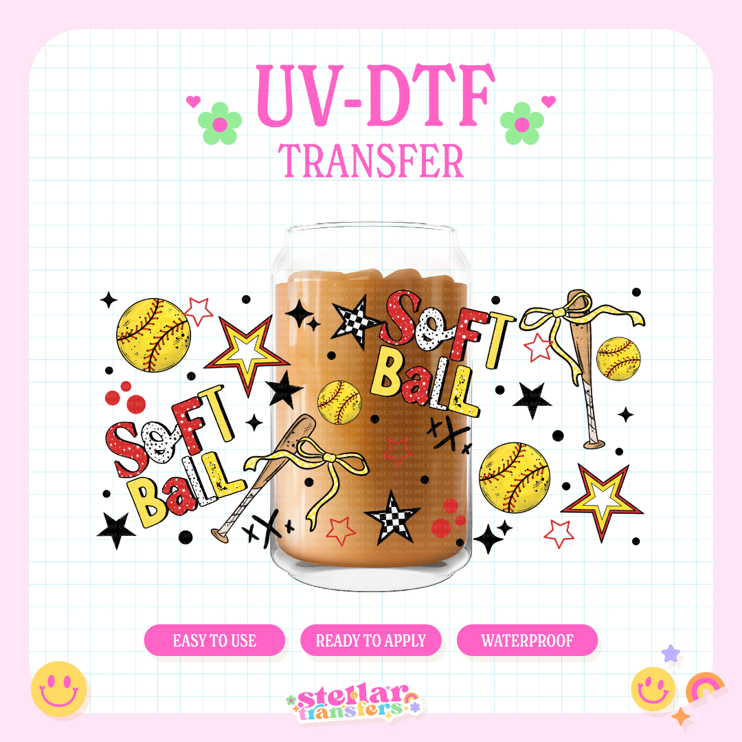 SOFTBALL - 16 OZ UV DTF