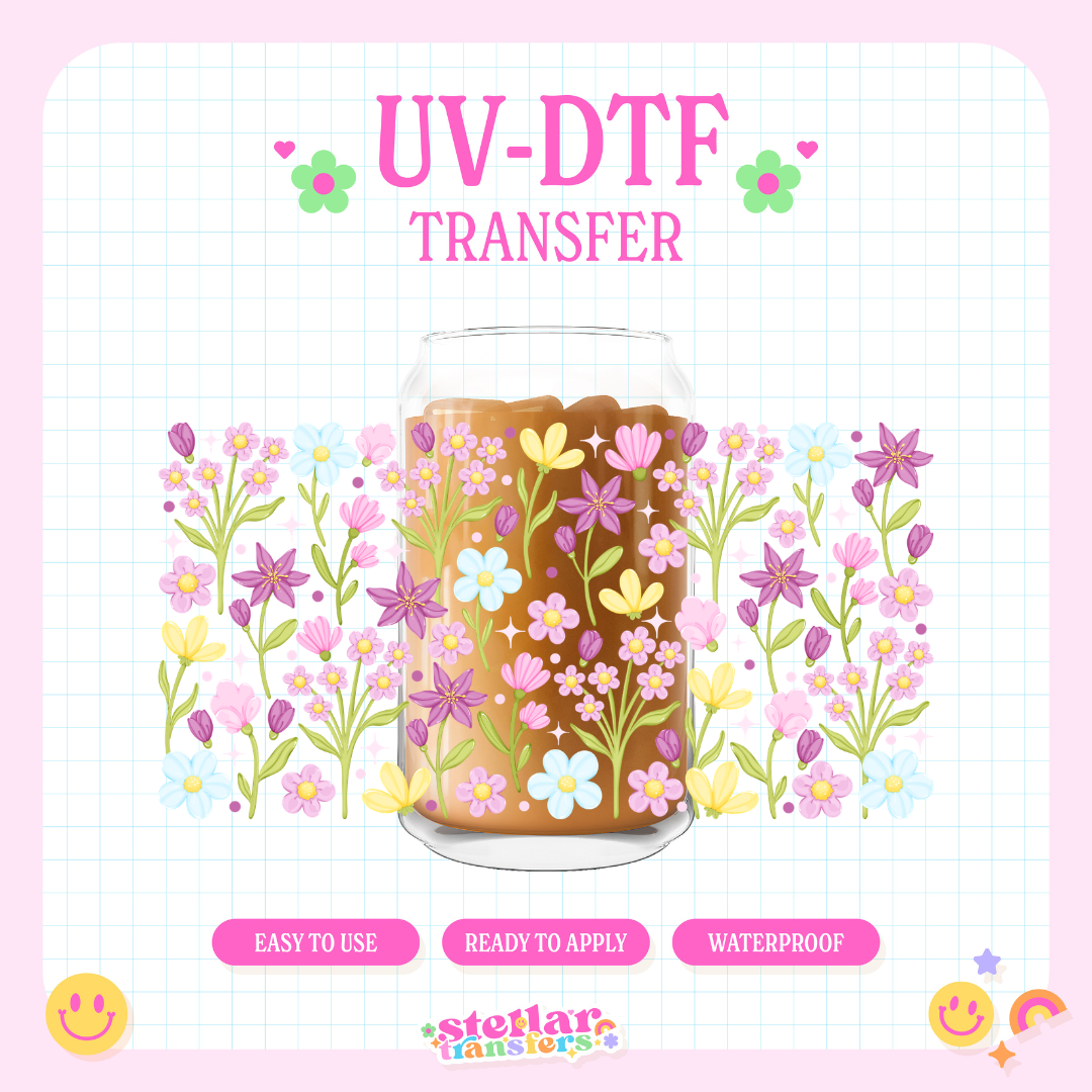 PURPLE GARDEN - 16 OZ UV DTF
