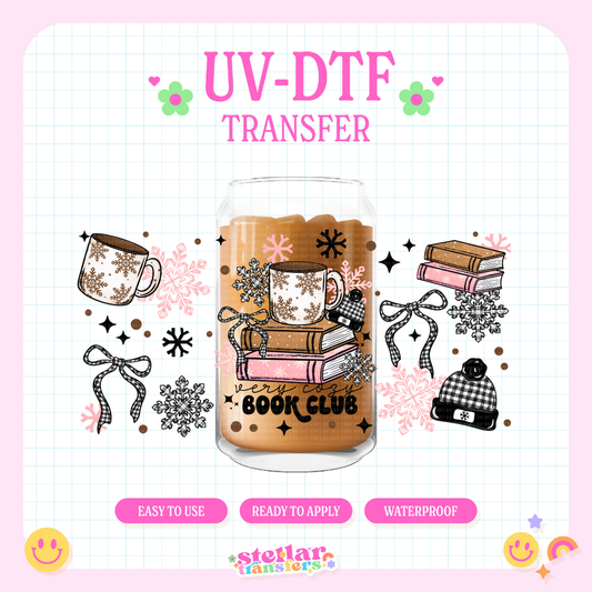 VERY COZY BOOK CLUB - 16 OZ UV DTF