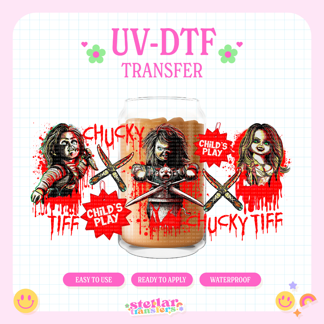 CHUCK DOLL - 16 OZ UV DTF
