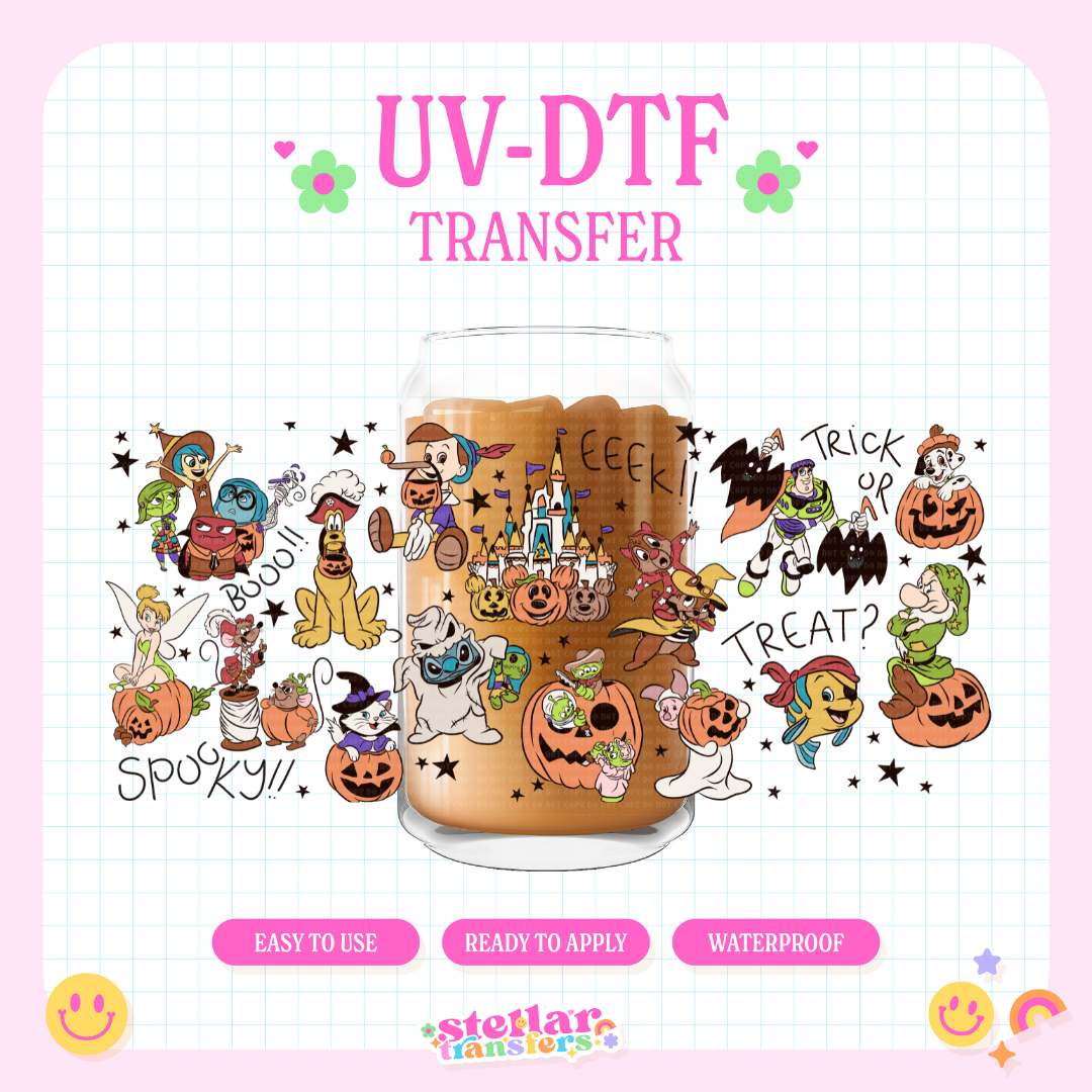 MAGIC WORLD TRICK OR TREAT - 16 OZ UV DTF