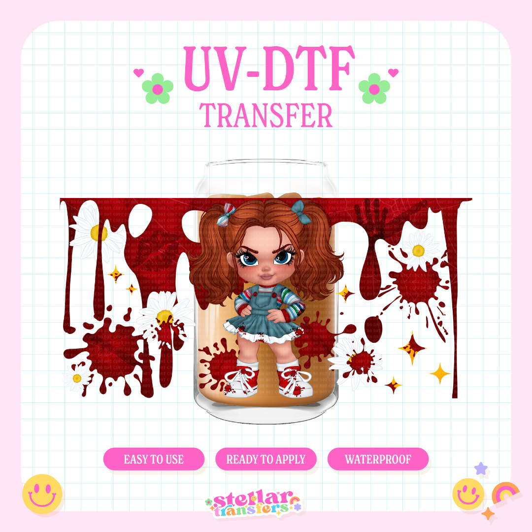 CHUCK DOLL - 16 OZ UV DTF