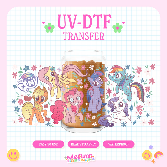 PONY FRIENDS - 16 OZ UV DTF