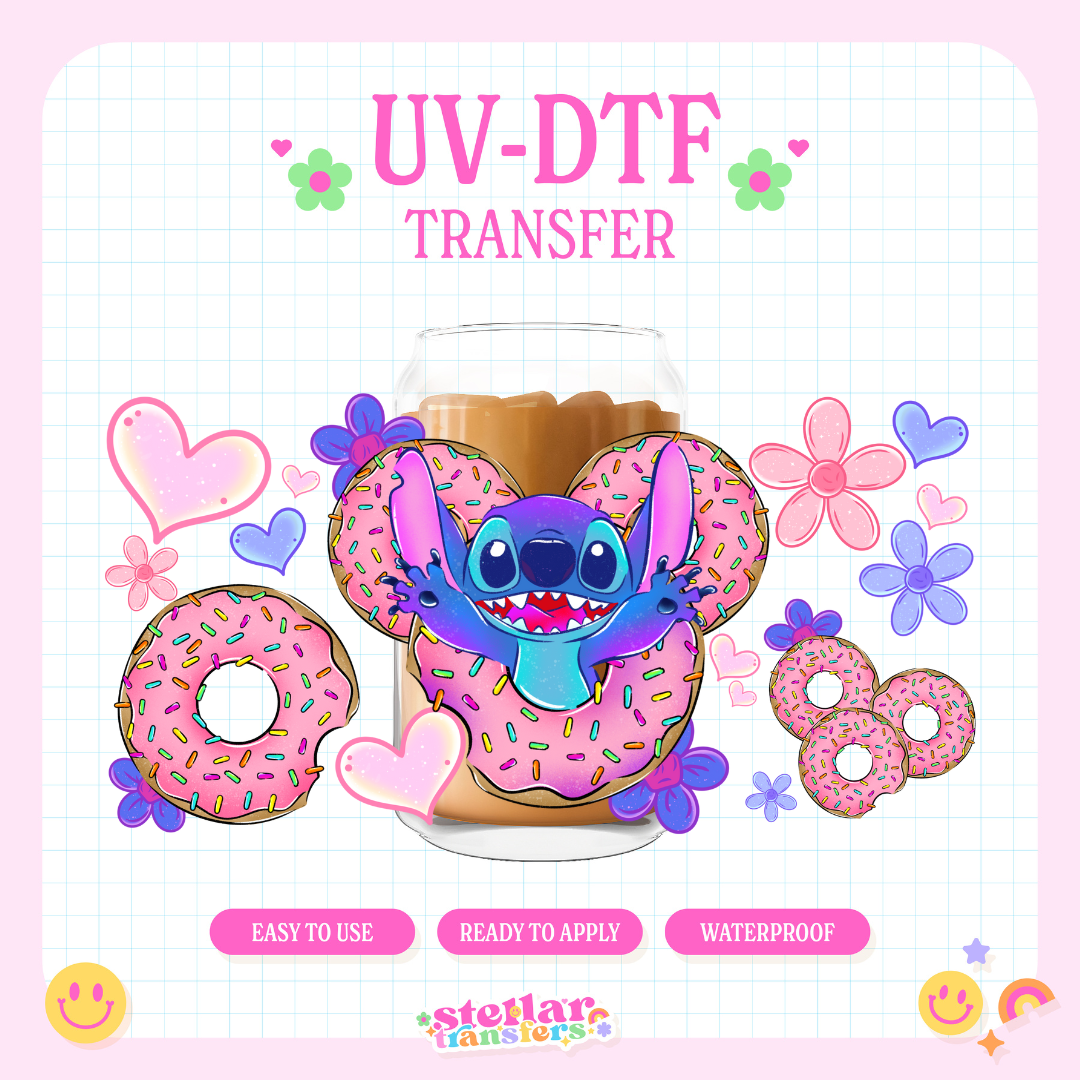ALIEN DONUT - 16 OZ UV DTF
