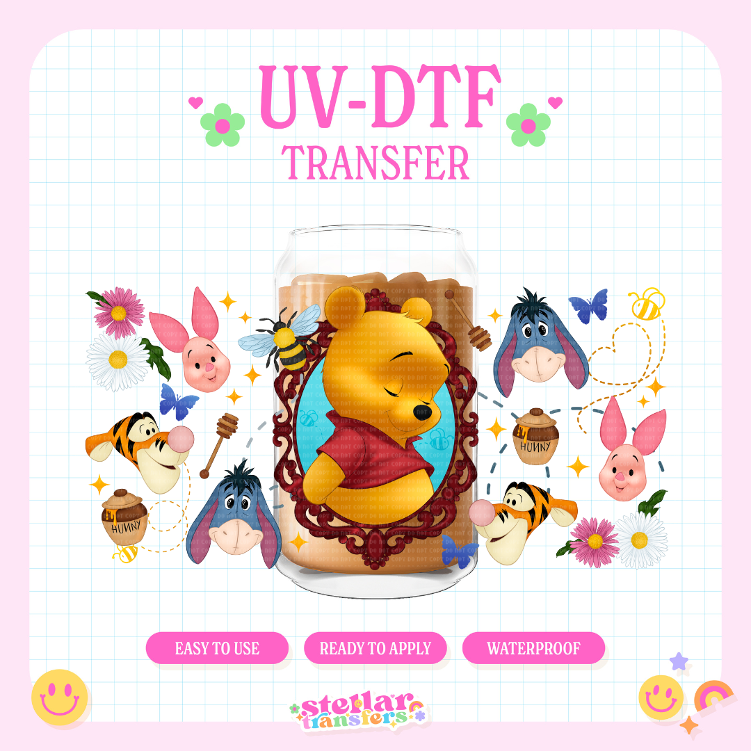 HONEY BEAR FRAME - 16 OZ UV DTF