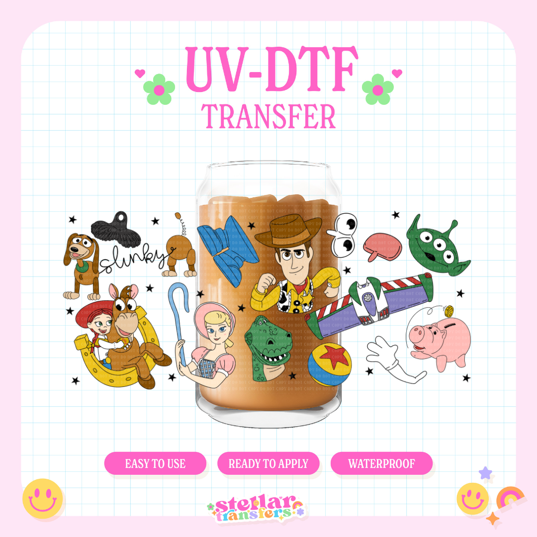 STORY TOY FRIENDS - 16 OZ UV DTF