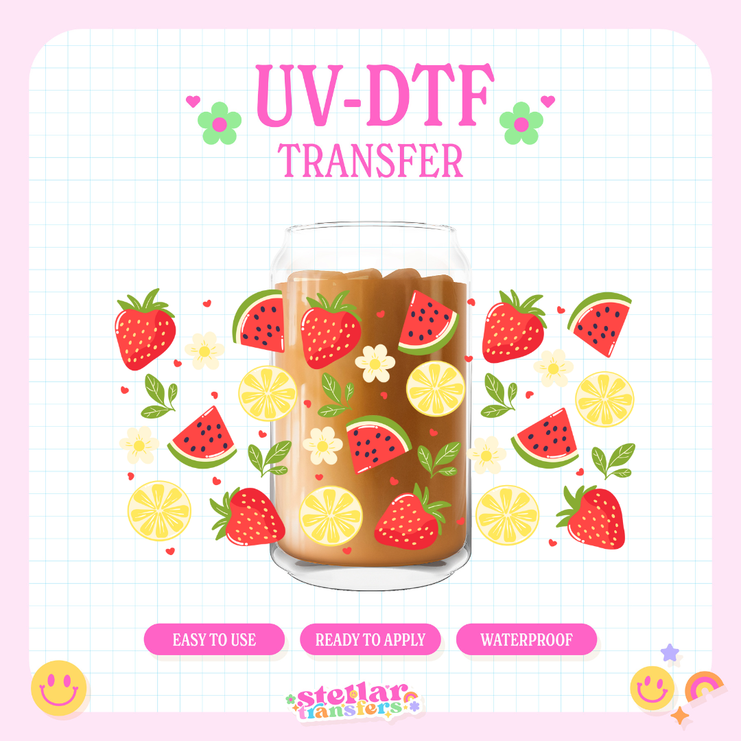 SPRING BERRIES - 16 OZ UV DTF