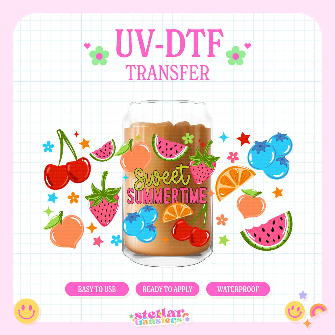 SWEET SUMMERTIME - 16 OZ UV DTF