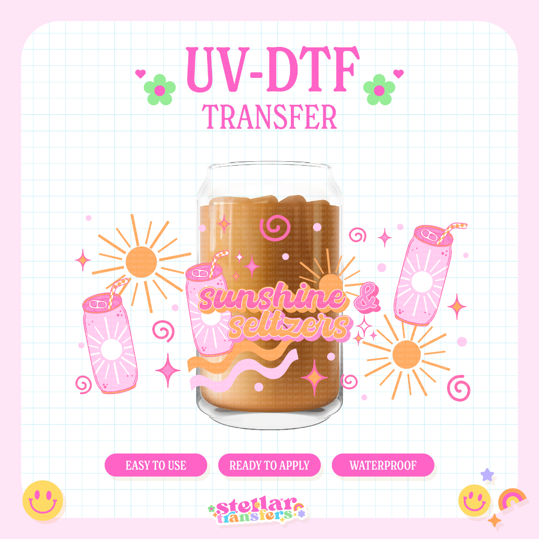 SUNSHINE SELTZERS - 16 OZ UV DTF