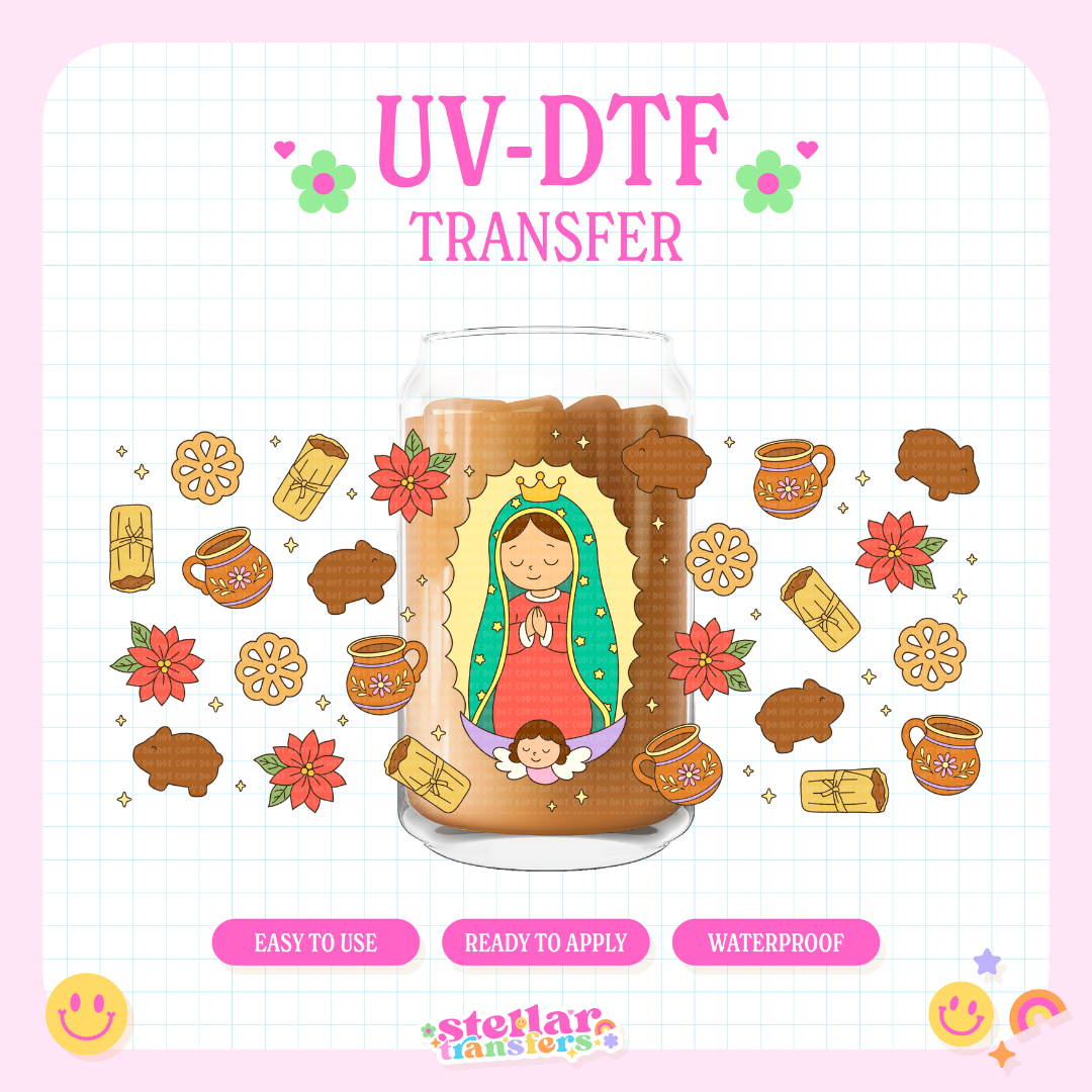 MEXICAN VIRGEN POSADA - 16 OZ UV DTF