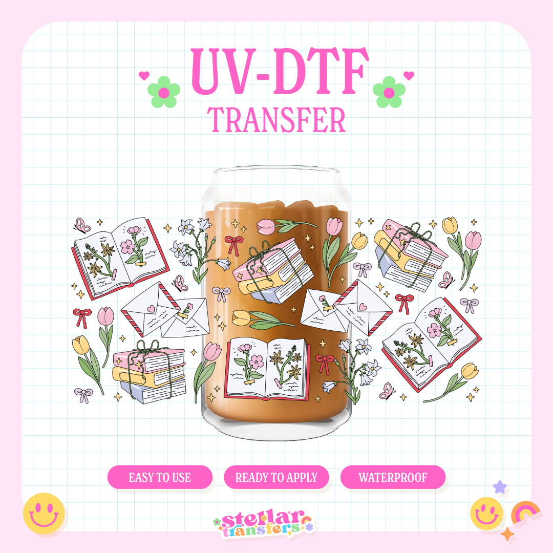 SPRING READS - 16 OZ UV DTF