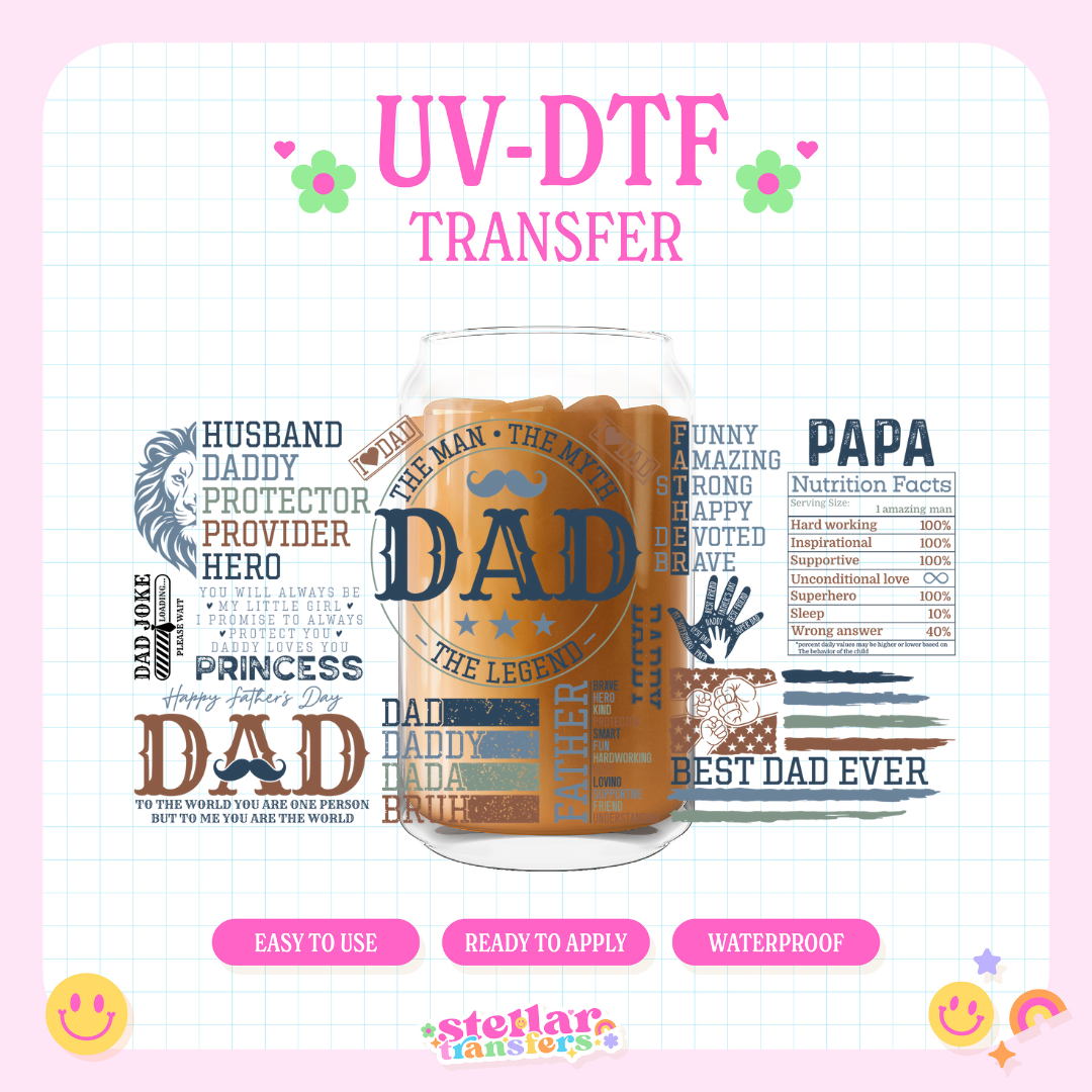 DAD - 16 OZ UV DTF