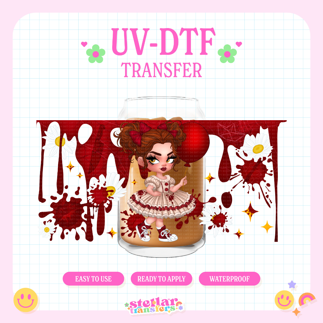 CLOWN DOLL - 16 OZ UV DTF