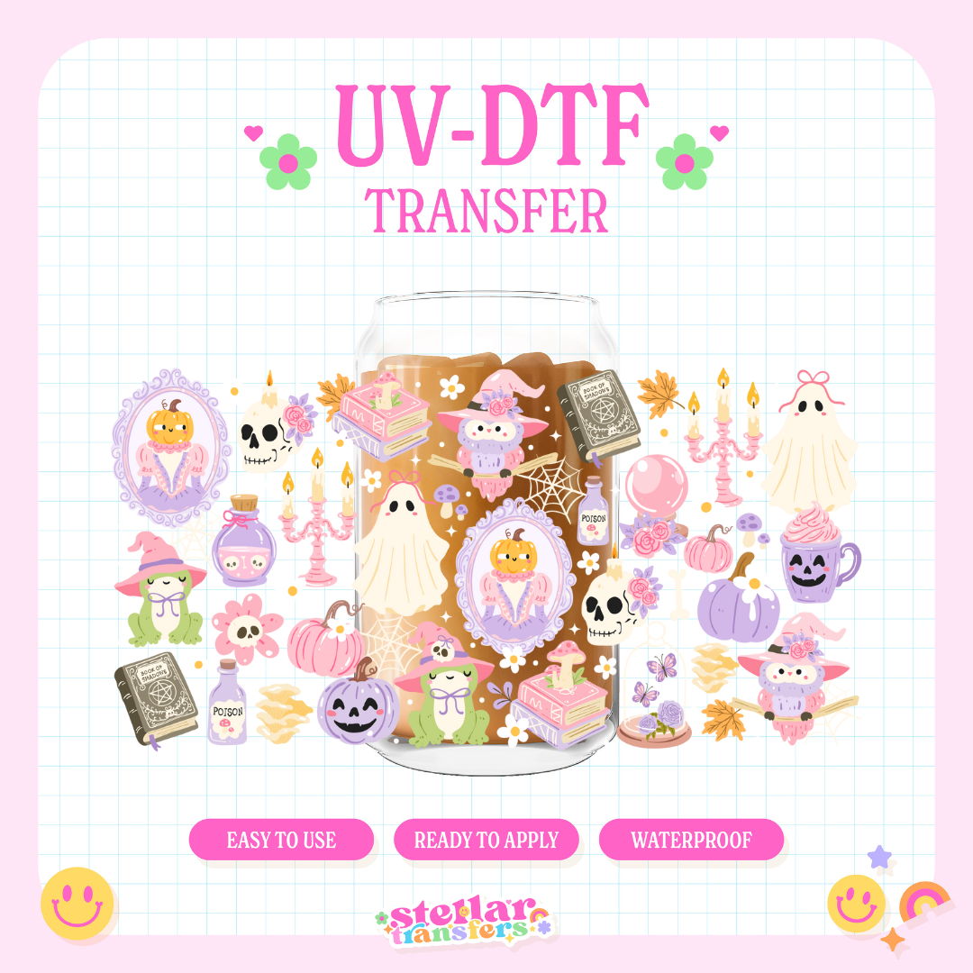 SPOOKY WITCHY - 16 OZ UV DTF