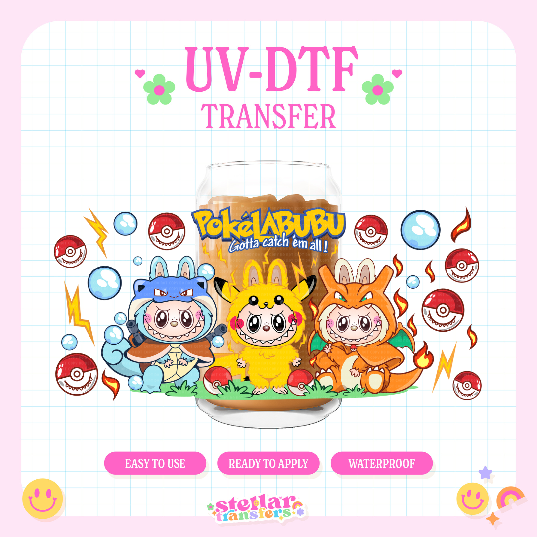 POKE MONSTER - 16 OZ UV DTF