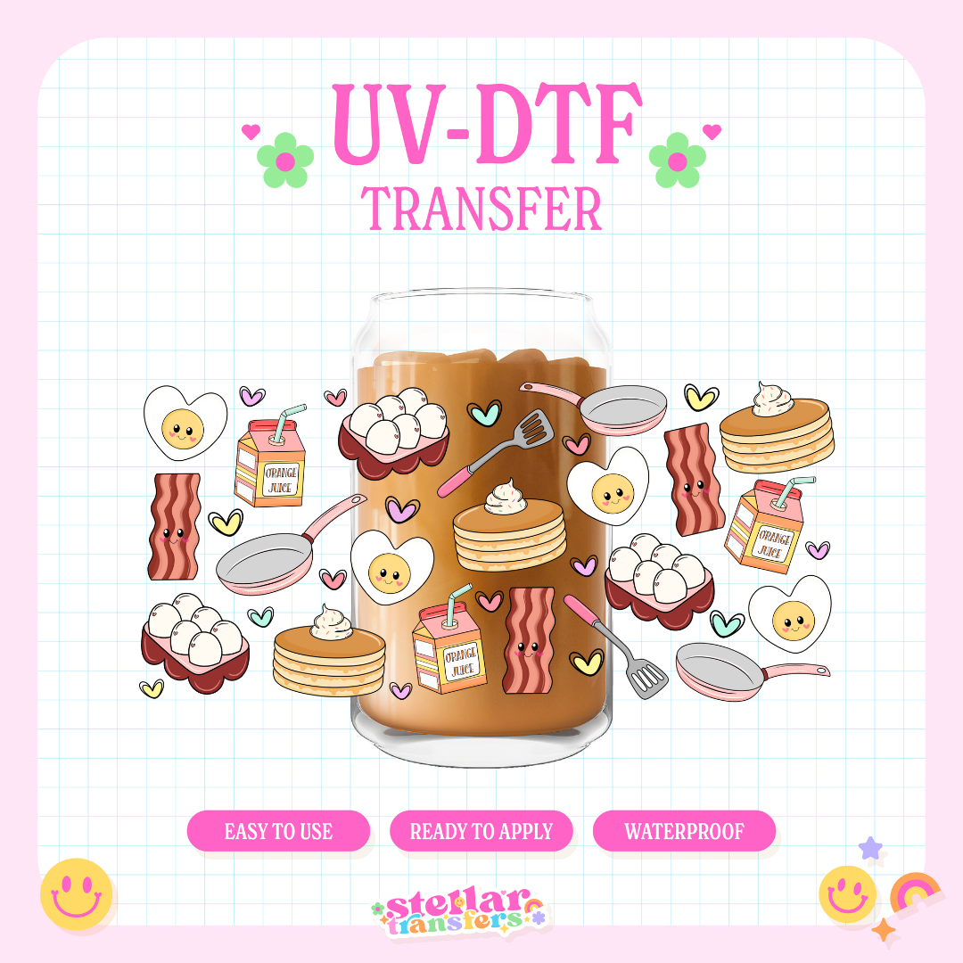 BREAKFAST - 16 OZ UV DTF