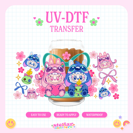 MONSTER ANGEL & ALIEN - 16 OZ UV DTF