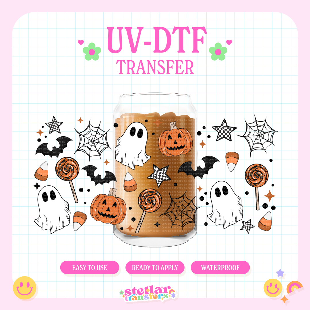 HALLOWEEN DOODLES - 16 OZ UV DTF