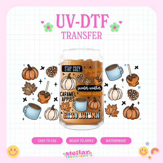 HELLO AUTUMN - 16 OZ UV DTF