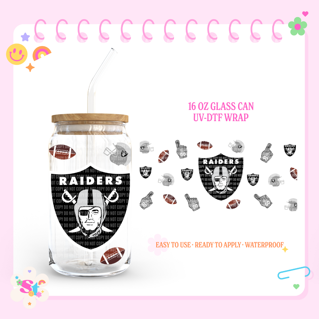 1pc For The Love Of The Game American Football Design UV DTF Cup
