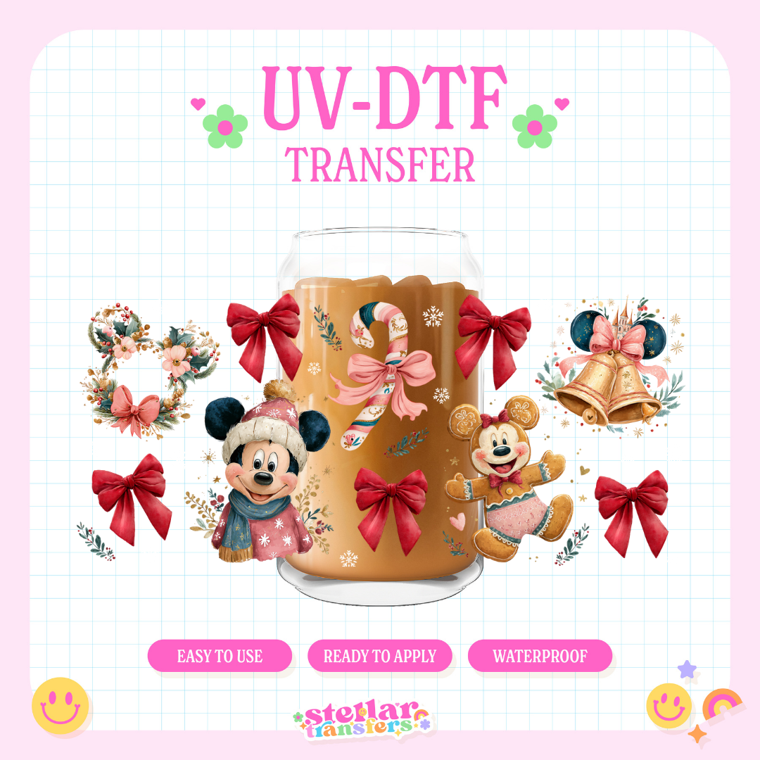 COQUETTE MOUSE CHRISTMAS - 16 OZ UV DTF