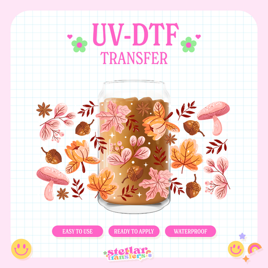 AUTUMN LEAVES - 16 OZ UV DTF