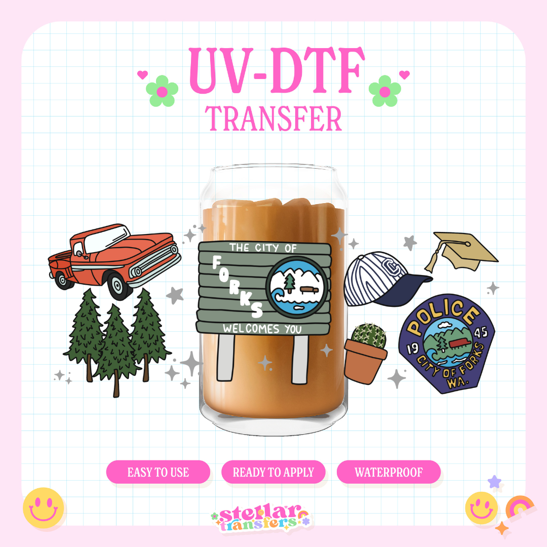 CITY OF FORKS - 16 OZ UV DTF