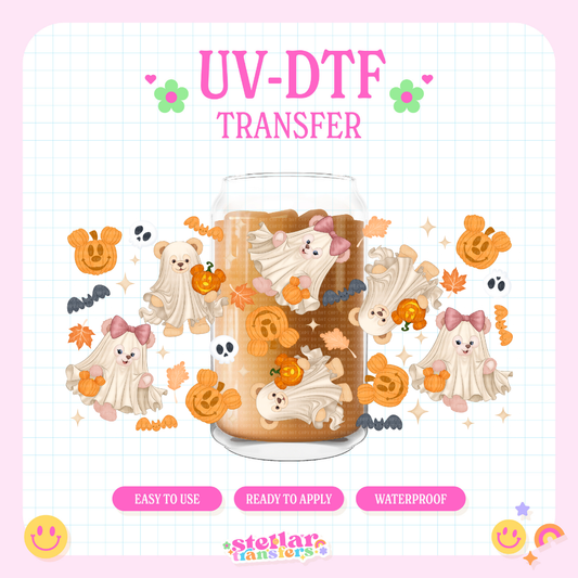 TEDDY GHOSTS - 16 OZ UV DTF