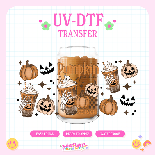 PUMPKIN SPICE SEASON - 16 OZ UV DTF