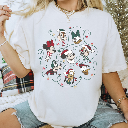 CHRISTMAS MOUSE CREW - CLEAR FILM SCREEN PRINT