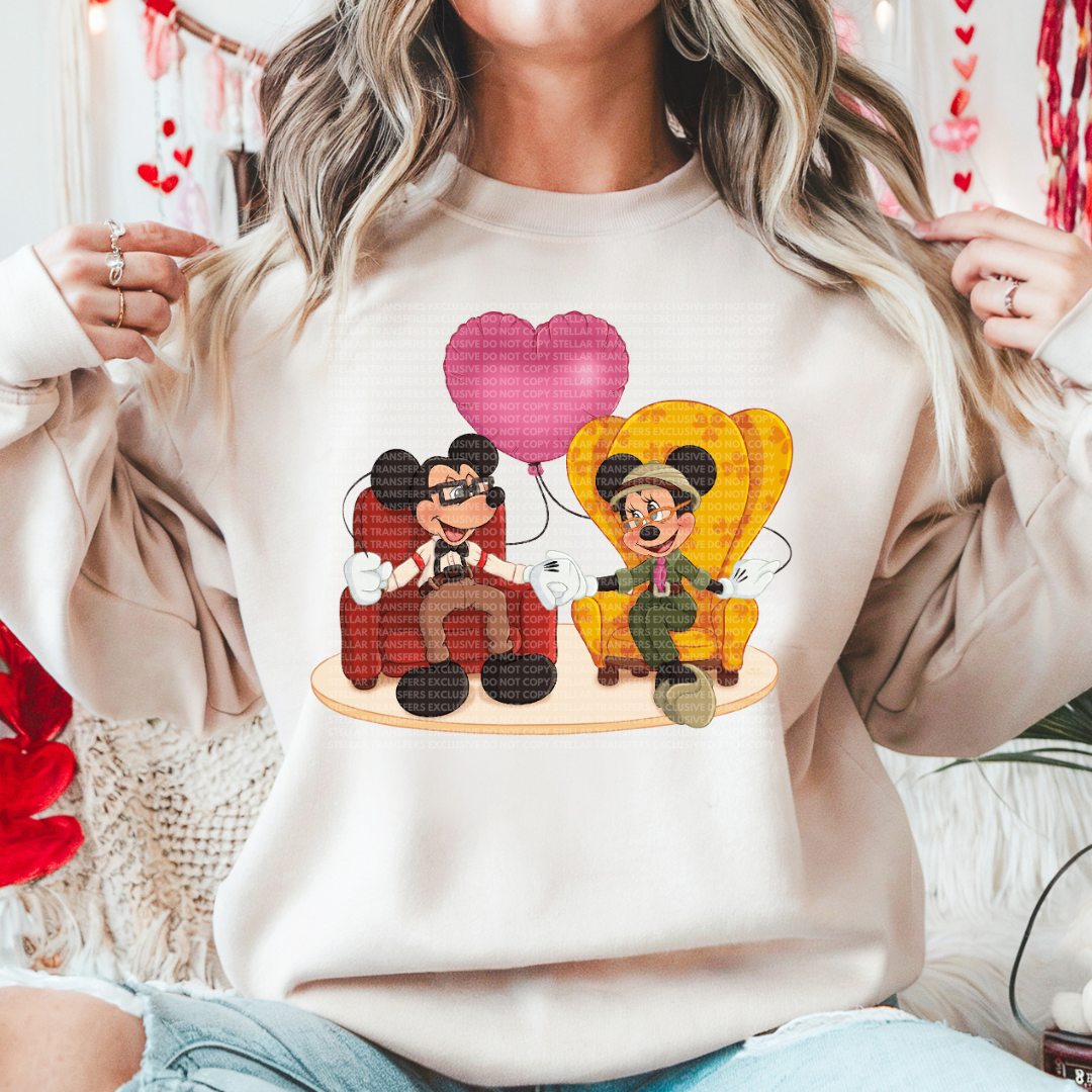 LOVE MOUSE X UP EXCLUSIVE - CLEAR FILM SCREEN PRINT