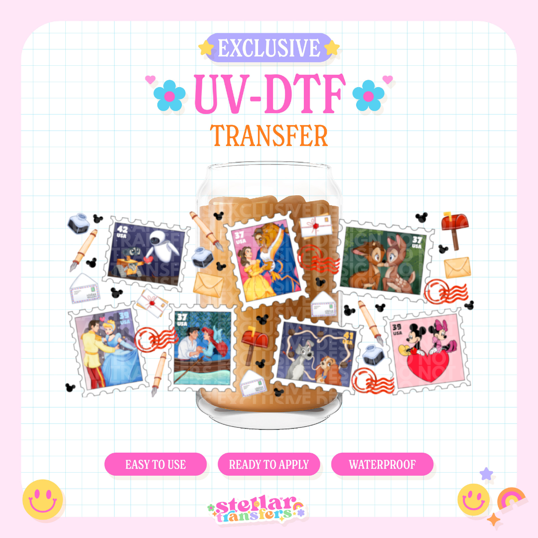 DISNY STAMP MAIL EXCLUSIVE - 16 OZ UV DTF