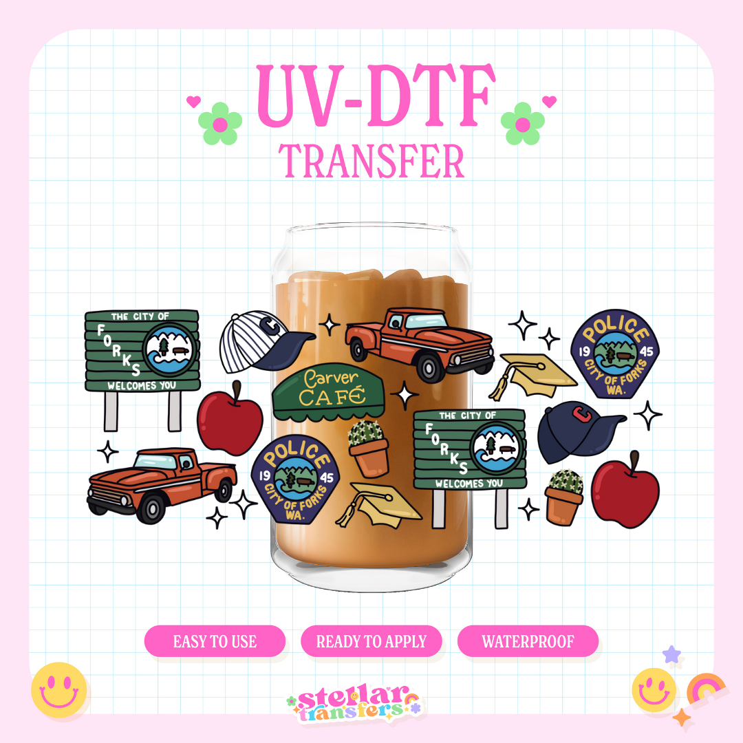 FORKS, WA - 16 OZ UV DTF