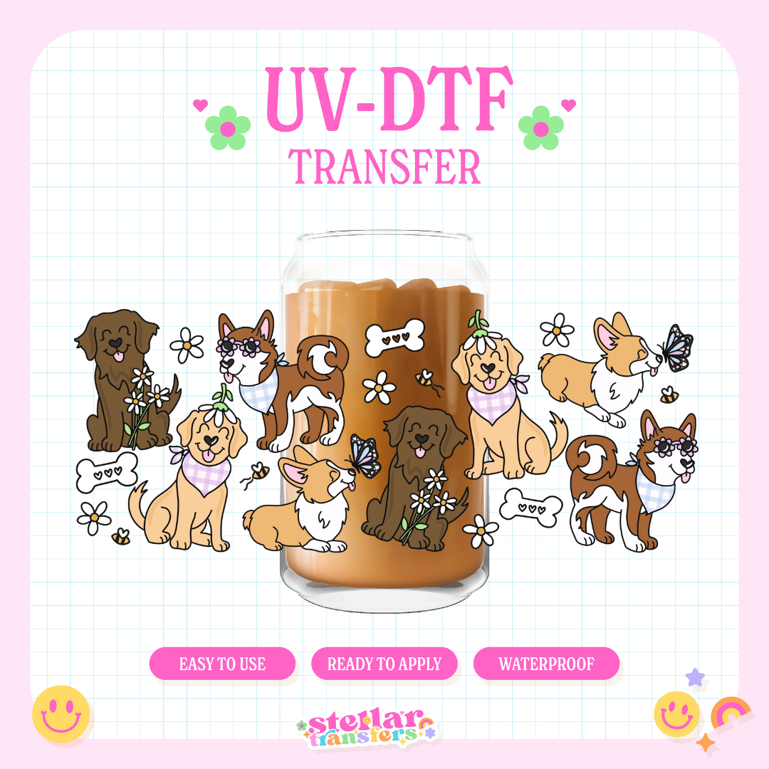 SPRING DOGS - 16 OZ UV DTF