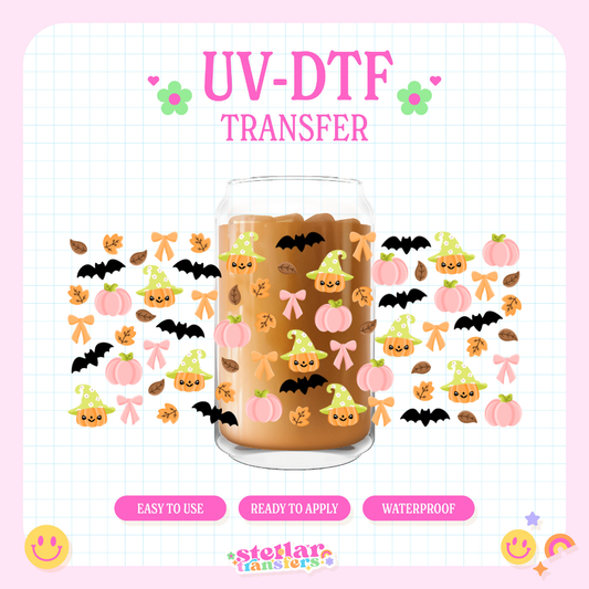 CUTE SPOOKY HALLOWEEN - 16 OZ UV DTF