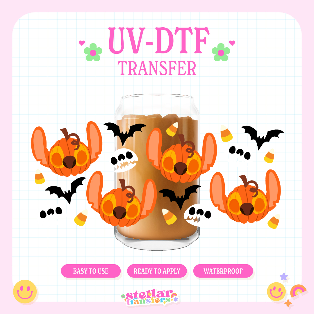 ALIEN PUMPKINS - 16 OZ UV DTF