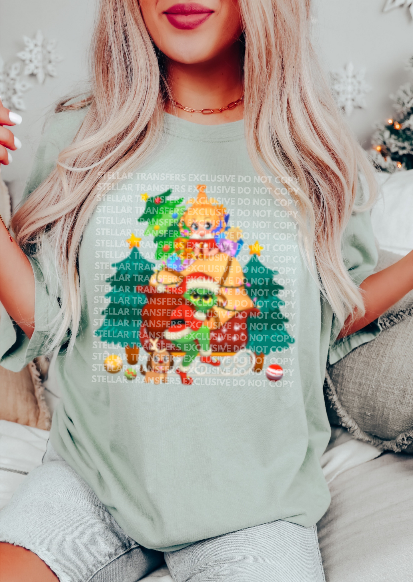 GRINCHY CHIBI EXCLUSIVE - CLEAR FILM SCREENPRINT