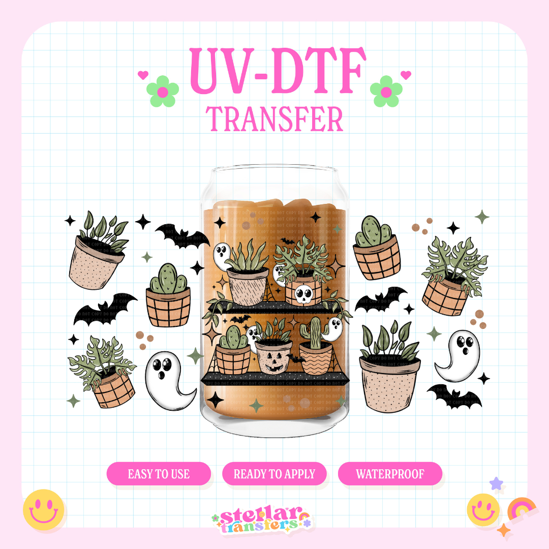 SPOOKY PLANTS - 16 OZ UV DTF