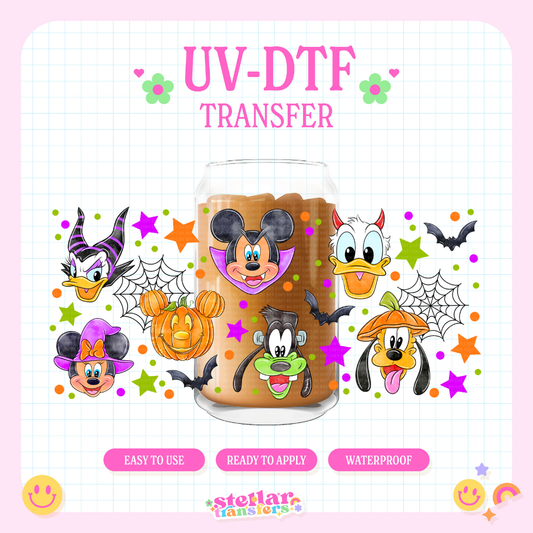 CUTE HALLOWEEN MOUSE FRIENDS - 16 OZ UV DTF
