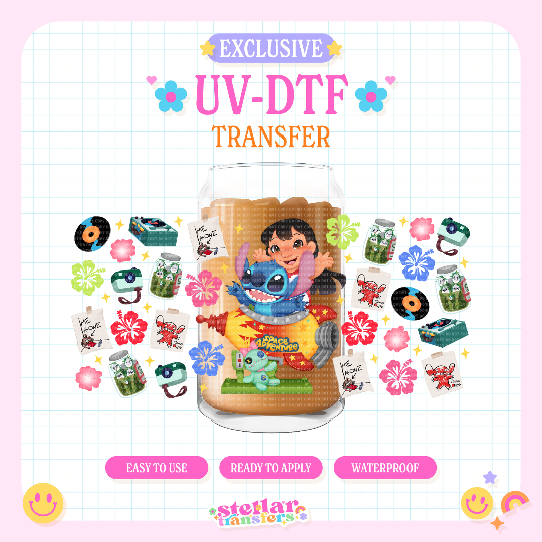 LILO AND ALIEN EXCLUSIVE - 16 OZ UV DTF